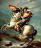 Napoleón cruzand los Alpes